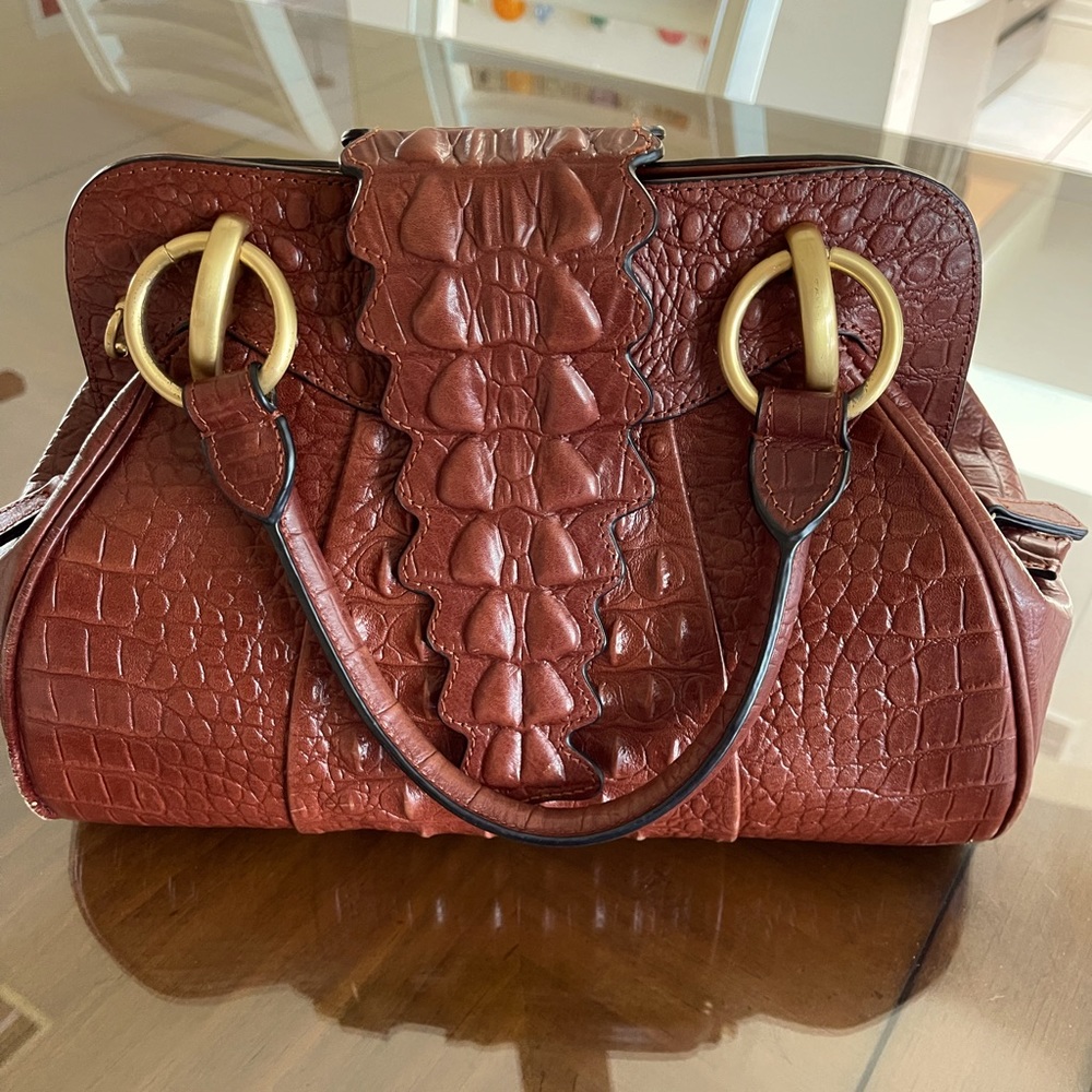 Leather Handbag .
